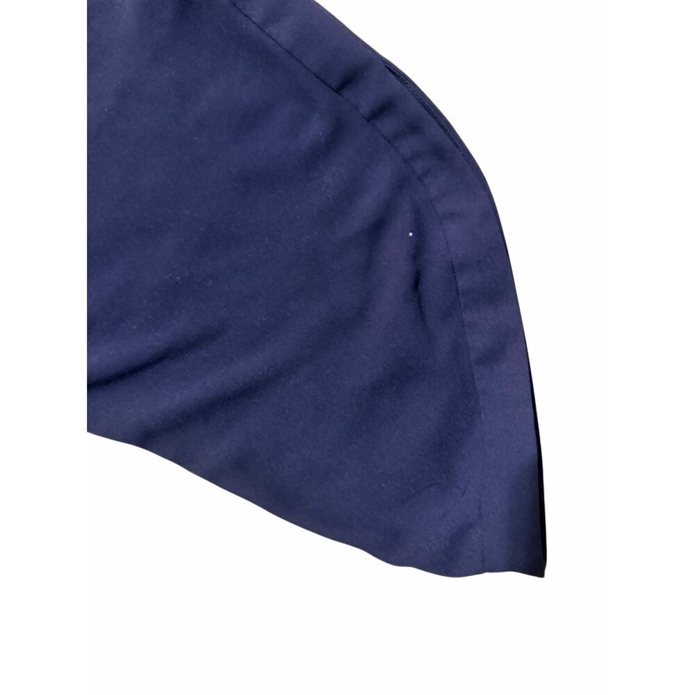 Diane Von Furstenberg Navy Wide Leg Batwing Jumpsuit Women's Size 0 - Picture 3 of 8